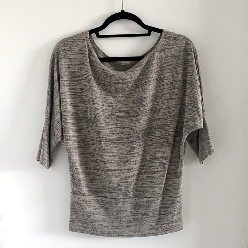 Soft blouse with bat wing 3/4 sleeves